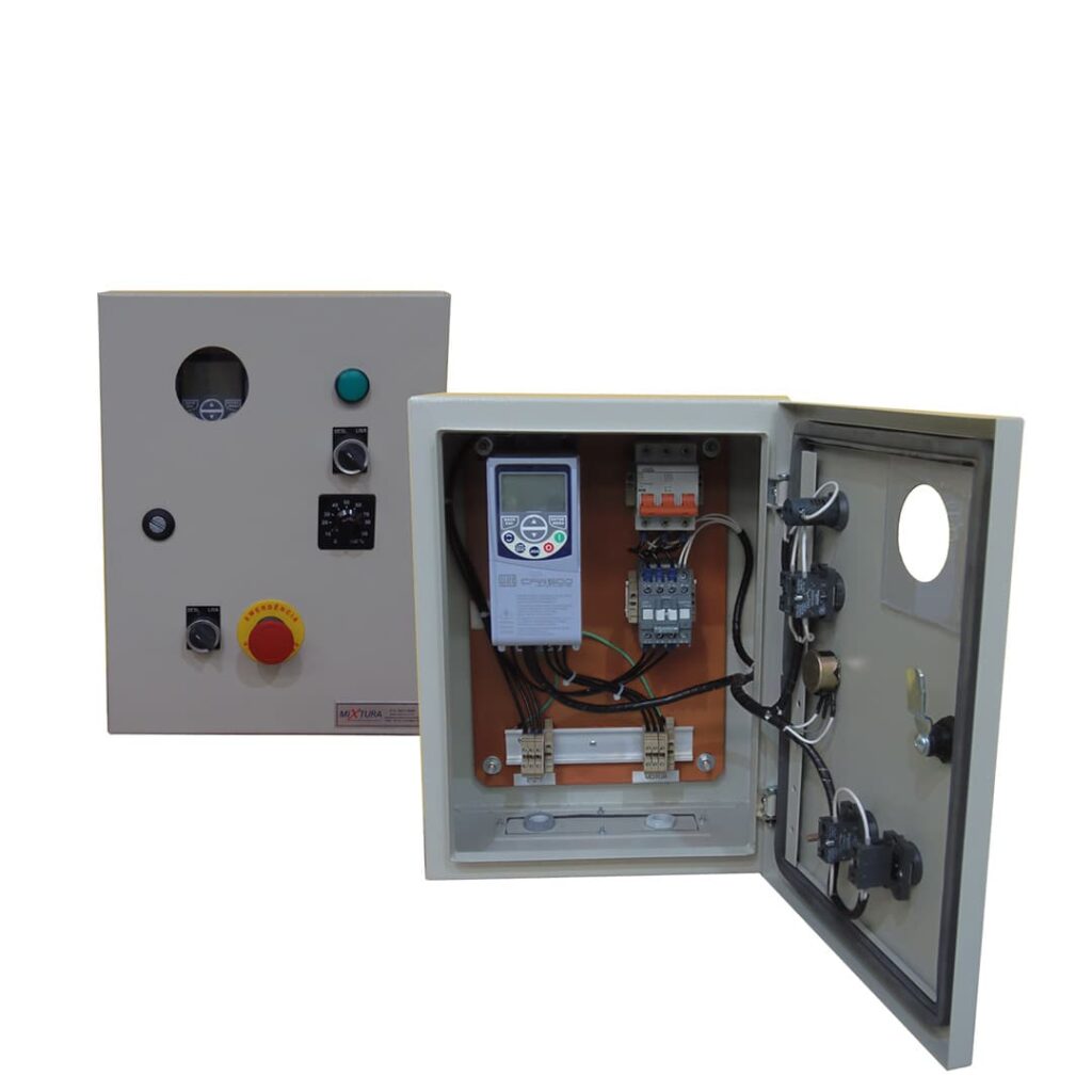 painel de controle com inversor weg